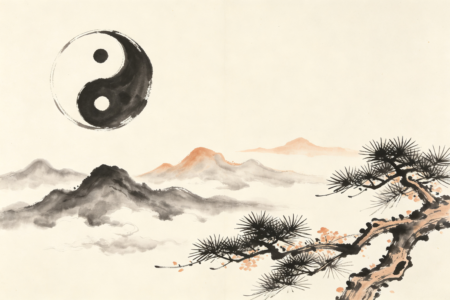Scroll yin yang bagua